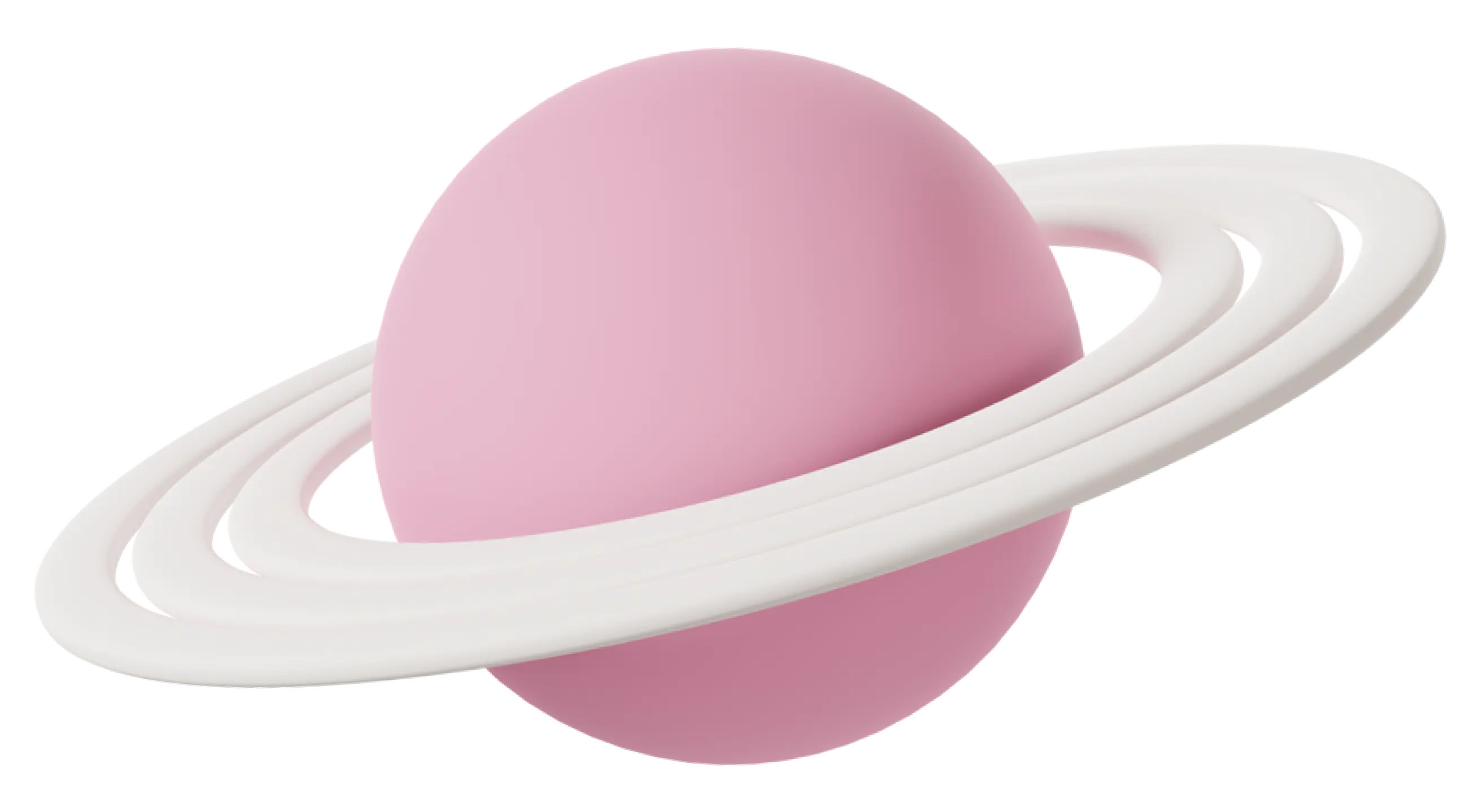 pink planet disc illustration